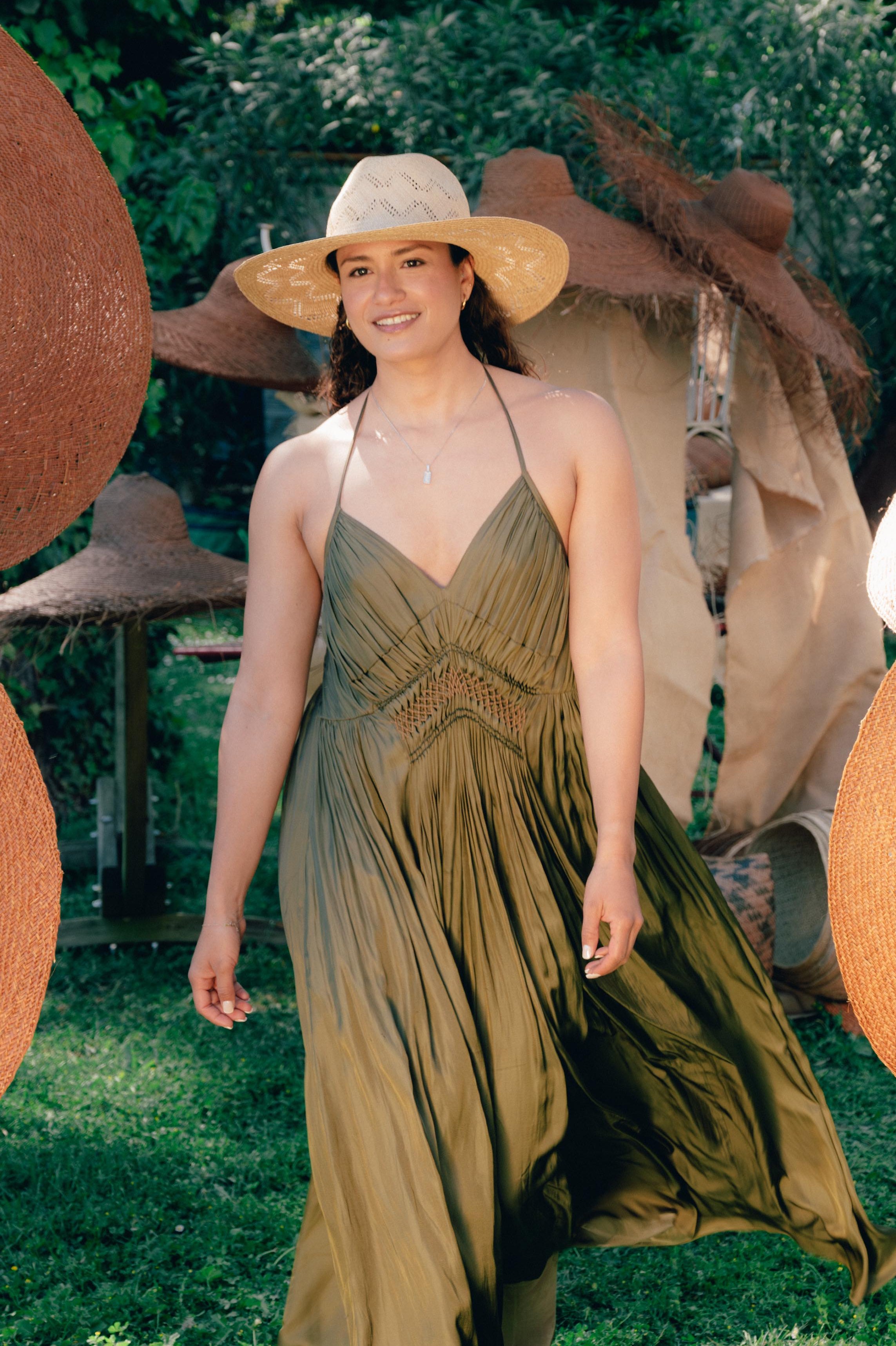 Chapeau Panama en paille artisanal - Camille