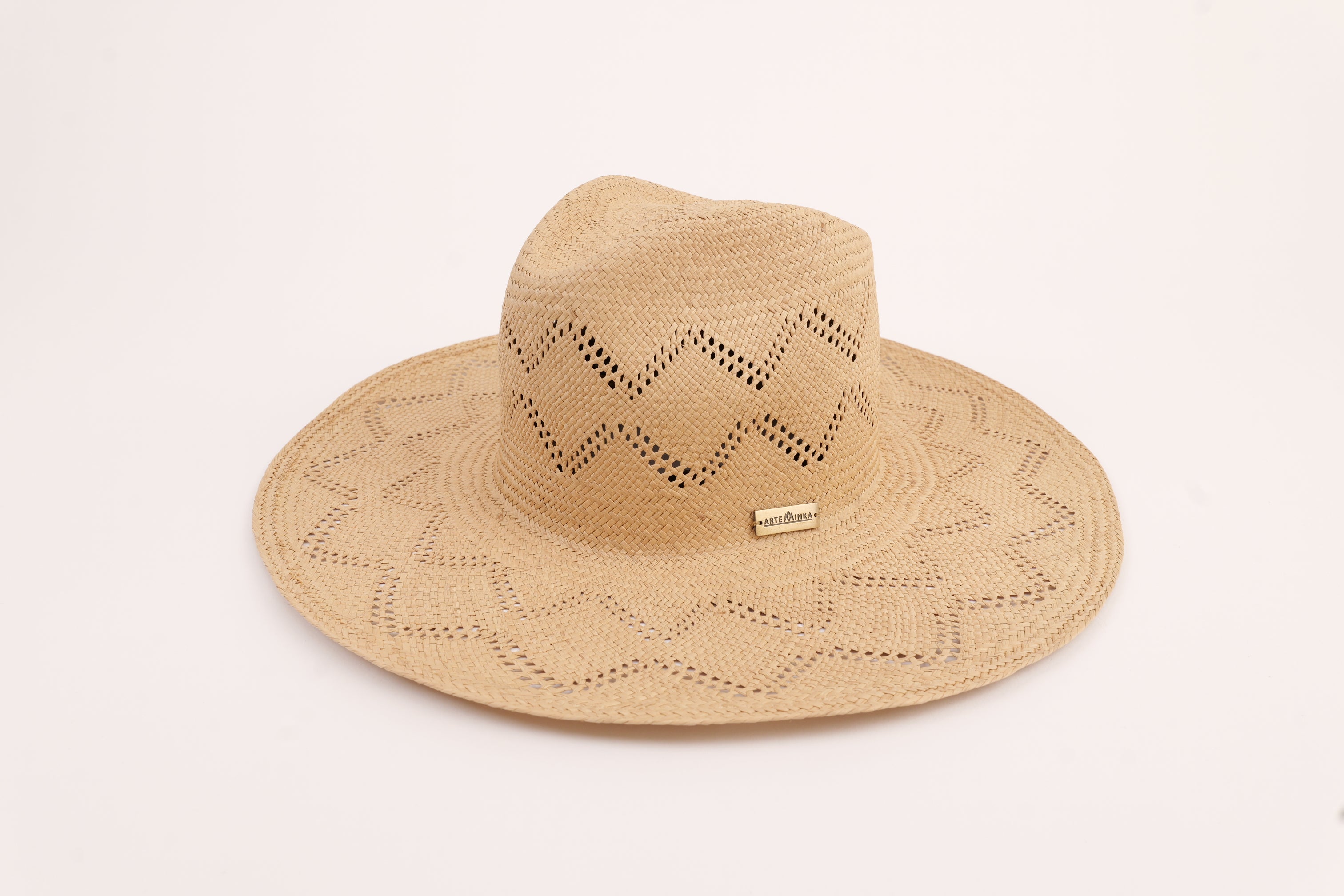 Chapeau Panama en paille artisanal - Camille