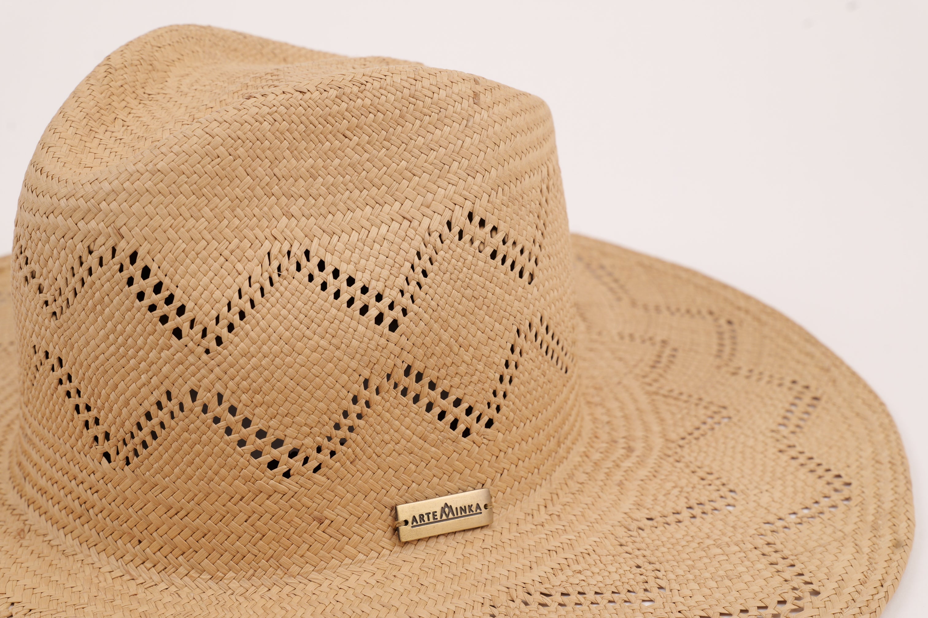 Chapeau Panama en paille artisanal - Camille