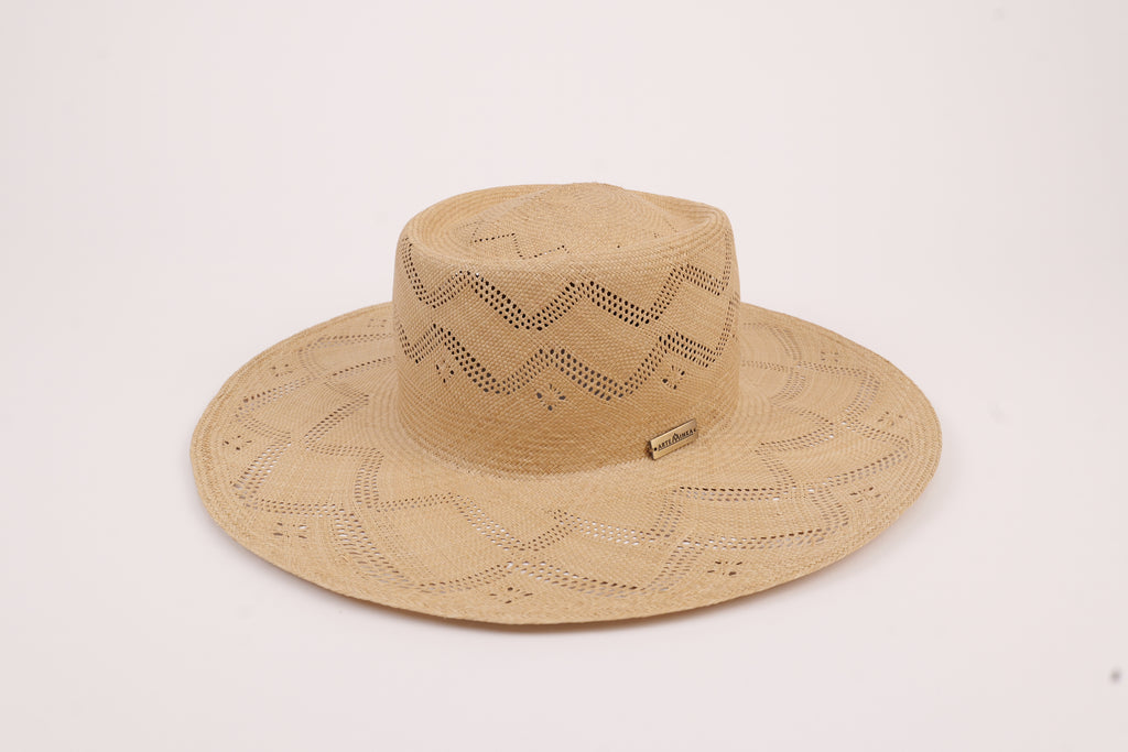 Chapeau en paille paso fino artisanal - Eva