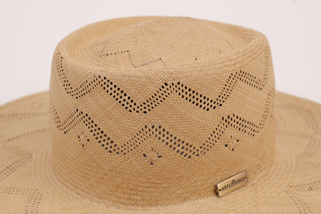 Chapeau en paille paso fino artisanal - Eva