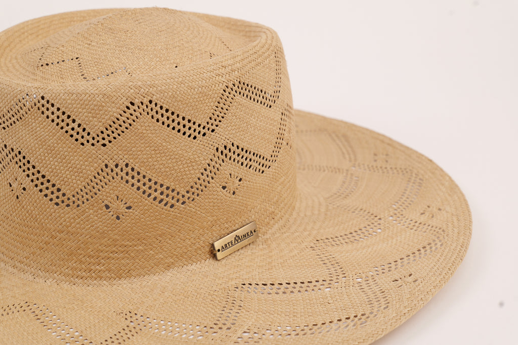Chapeau en paille paso fino artisanal - Eva