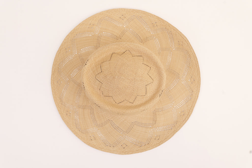 Chapeau en paille paso fino artisanal - Eva