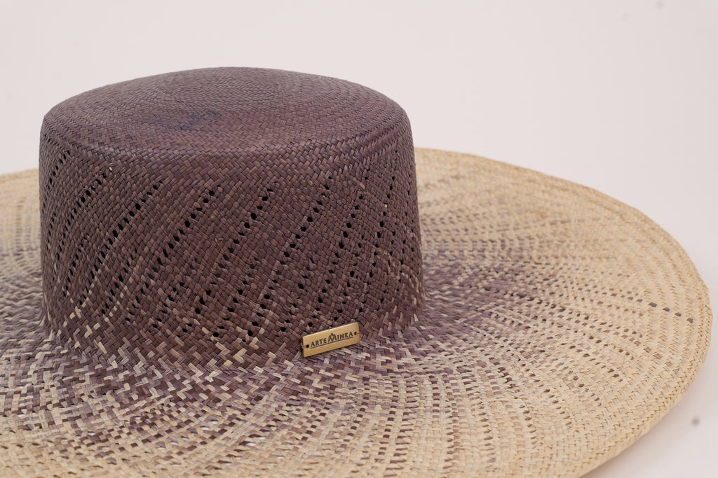 Grand chapeau en paille à larges bords - Berthe