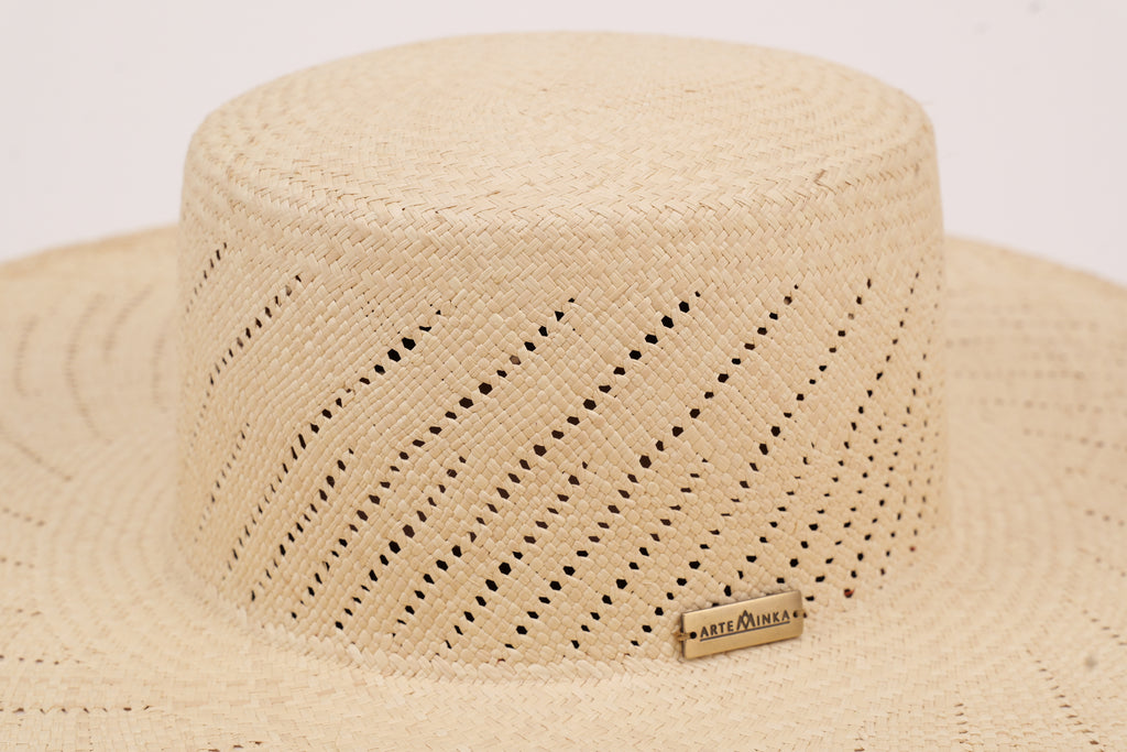 Grand chapeau en paille à larges bords - Berthe
