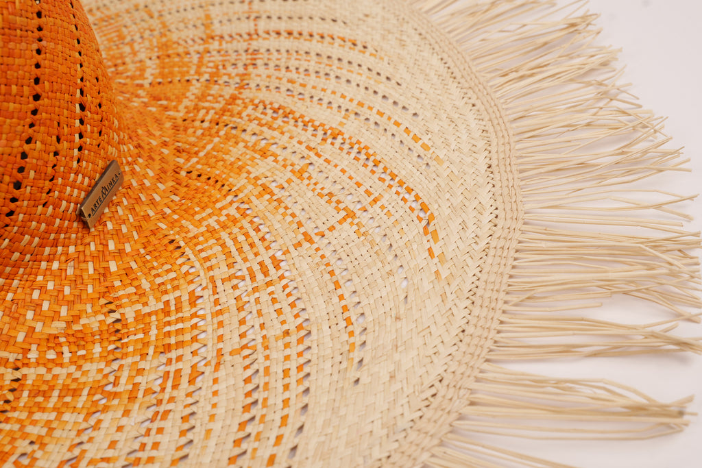 Grand chapeau en paille à larges bords - Marie