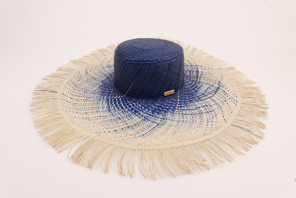 Grand chapeau en paille à larges bords - Marie