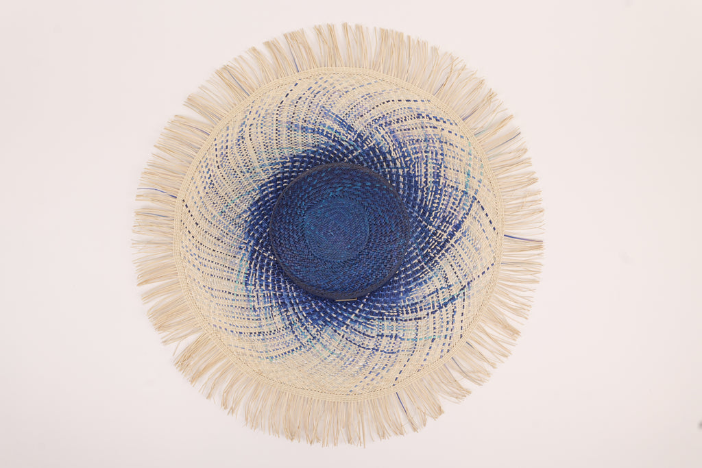 Grand chapeau en paille à larges bords - Marie