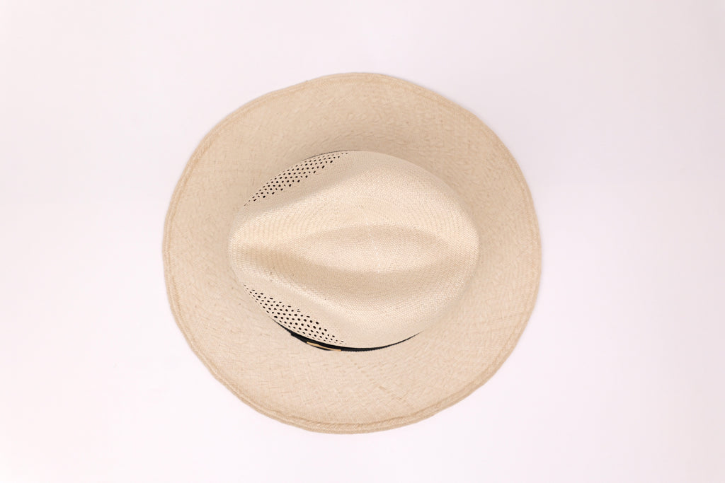 Chapeau Raffaello – Chapeau panama artisanal pièce unique en paille fino
