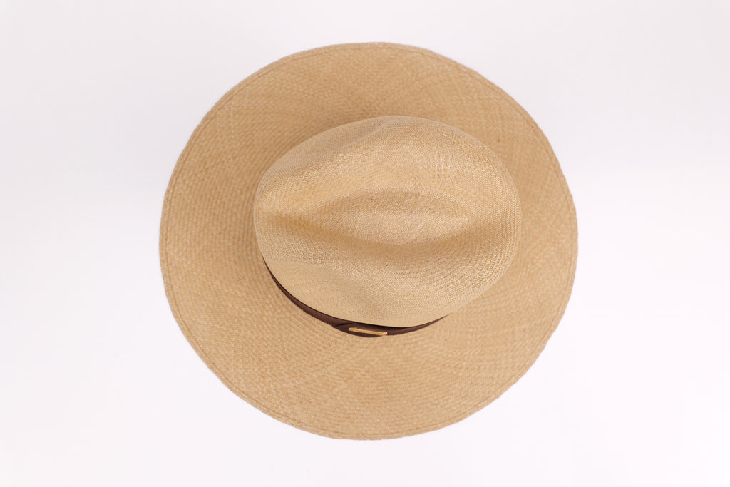 Chapeau Raffaello – Chapeau panama artisanal en paille fino, pièce unique | ARTEMINKA