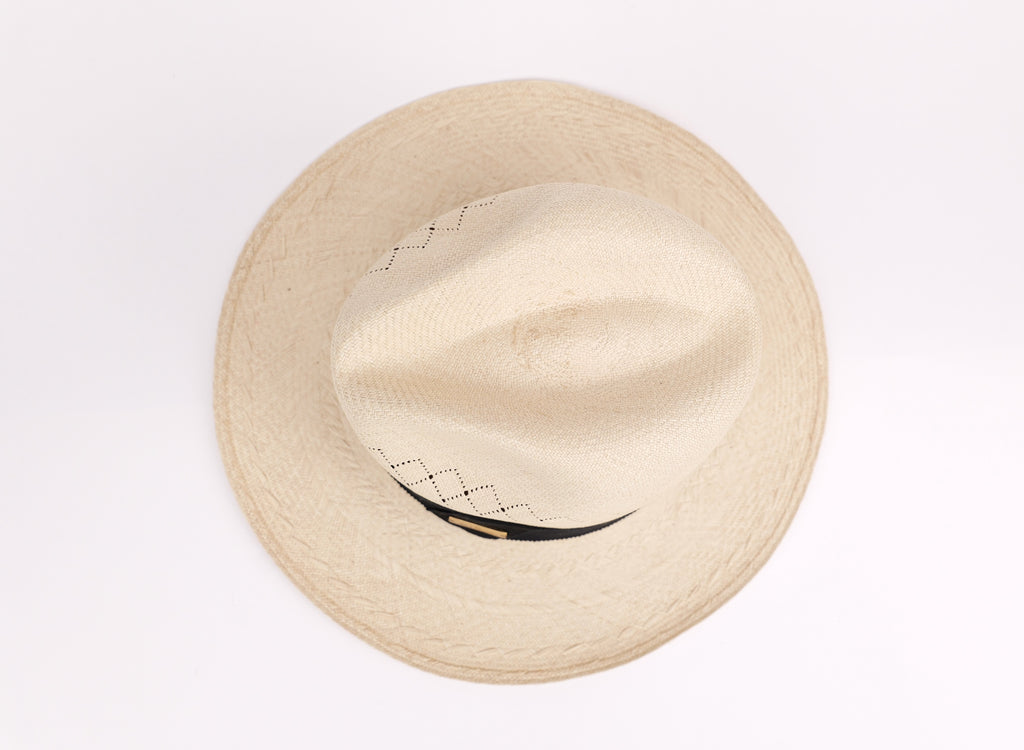 Chapeau Raffaello – Chapeau panama artisanal en paille fino, pièce unique | ARTEMINKA